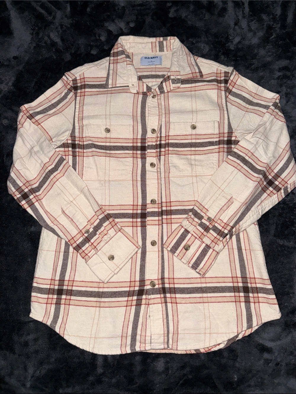 ON Men’s Double-Brushed Flannel Shirt - S